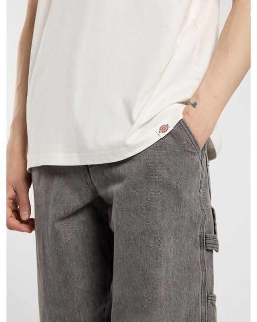 Dickies White Burns Light Weight T-Shirt for men