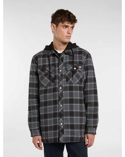 Chemise À Capuche En Polaire Et Flanelle, Homme, Taille Dickies pour homme en coloris Gray