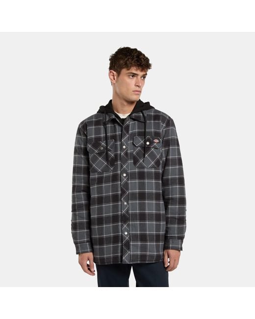 Chemise À Capuche En Polaire Et Flanelle, Homme, Taille Dickies pour homme en coloris Gray