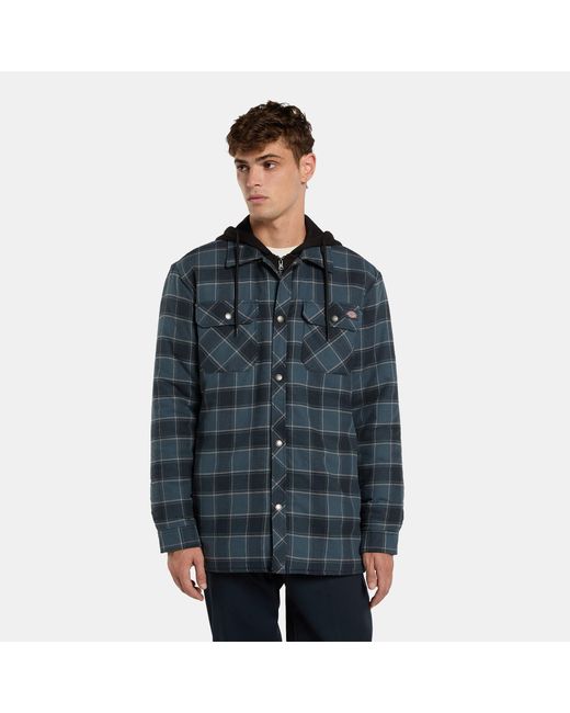 Chemise À Capuche En Polaire Et Flanelle, Homme, Taille Dickies pour homme en coloris Blue