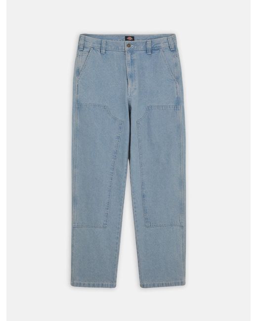 Dickies Blue Madison Double Knee Denim Trousers for men