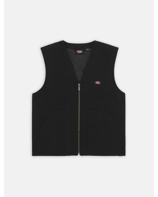 Dickies Gepolsterte Duck Canvas Weste, Herren, Größe in Black für Herren