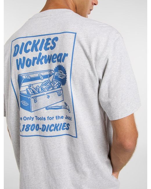 Dickies Blue Dry Ridge Lightweight T-Shirt for men