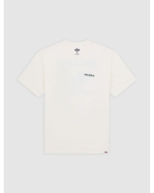Dickies White Burns Light Weight T-Shirt for men