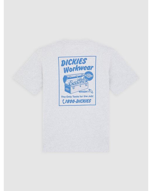 Dickies Blue Dry Ridge Lightweight T-Shirt for men