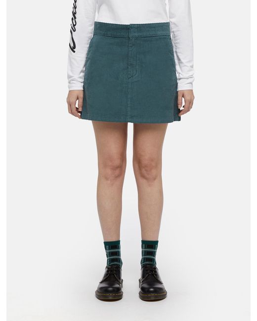 Dickies Green Corduroy Mini Skirt