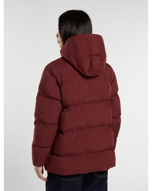 Chaqueta Acolchada Con Capucha Eagleville, Mujer, Talla Dickies de color Red