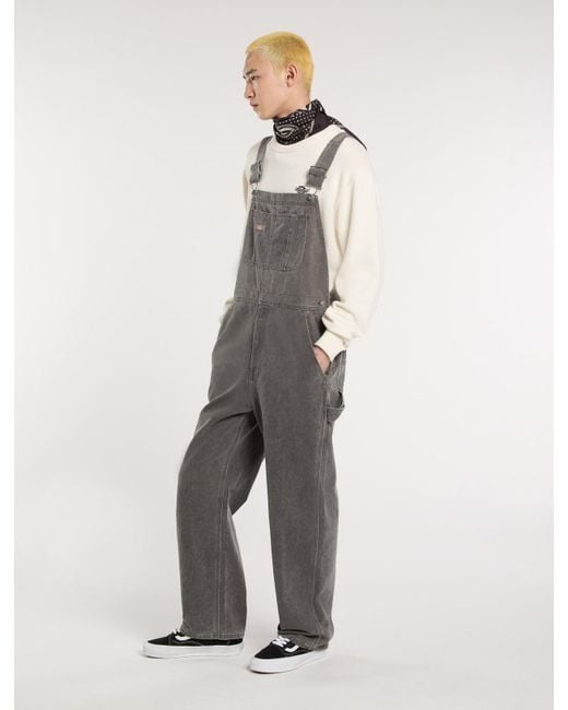 Dickies Denim Classic Latzhose, Herren, Größe in White für Herren