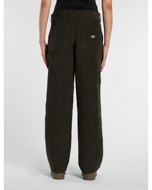 Pantalon Carpenter En Velours Côtelé, Femme, Taille Dickies en coloris Black