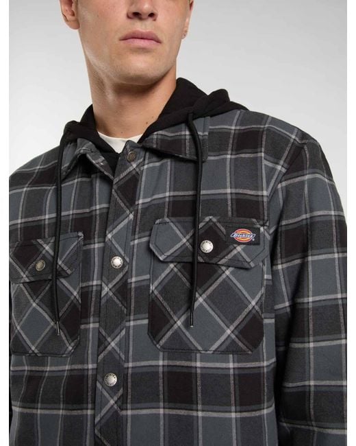 Chemise À Capuche En Polaire Et Flanelle, Homme, Taille Dickies pour homme en coloris Gray