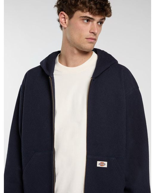 Dickies Mineral Kapuzenpullover Mit Reißverschluss, Herren, Größe in Blue für Herren