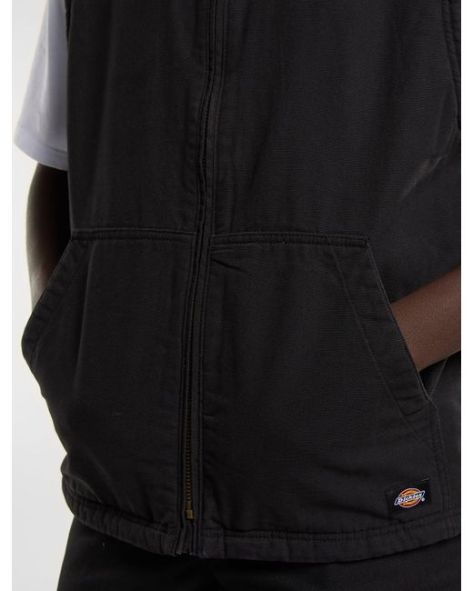 Dickies Duck Lined Weste in Black für Herren