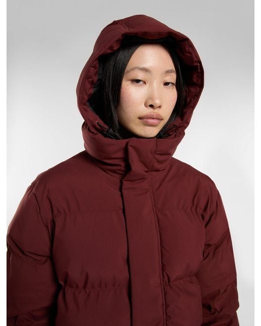 Chaqueta Acolchada Con Capucha Eagleville, Mujer, Talla Dickies de color Red