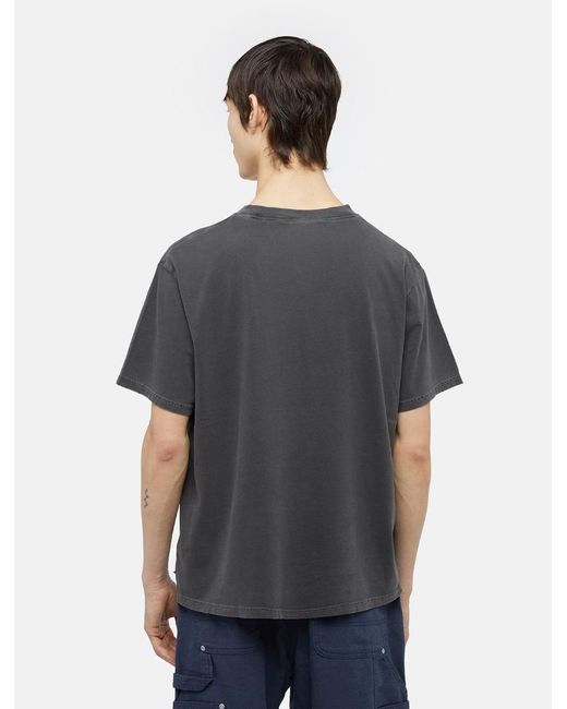 Dickies Black Garment Dyed Short Sleeve T-shirt for men