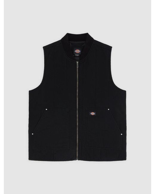 Veste Sans Manches Matelassée En Toile, Homme, Taille Dickies pour homme en coloris Black