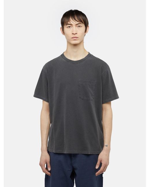 Dickies Black Garment Dyed Short Sleeve T-shirt for men