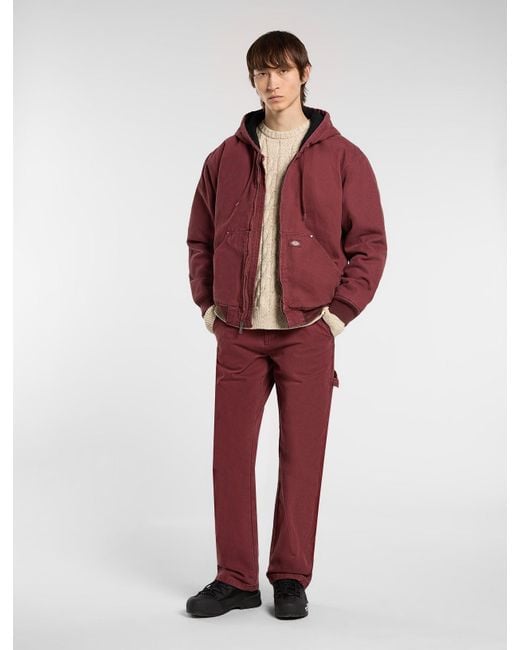 Veste À Capuche En Toile Hilham, Homme, Taille Dickies pour homme en coloris Red