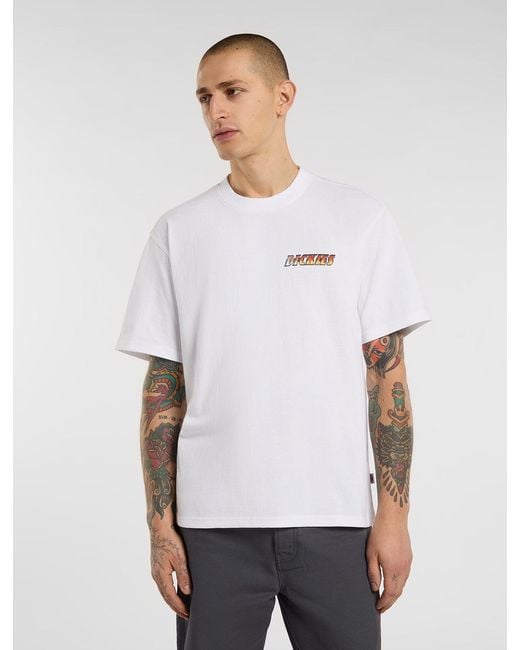 Dickies Green Nashport Pit Crew Midweight T-Shirt for men