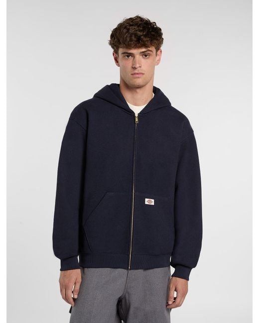 Dickies Mineral Kapuzenpullover Mit Reißverschluss, Herren, Größe in Blue für Herren
