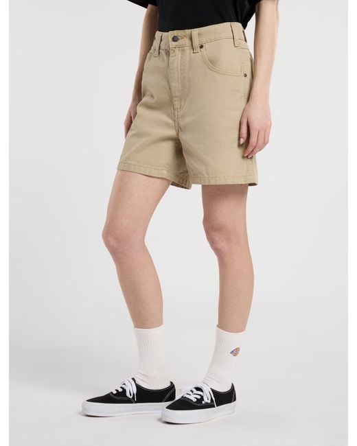 Short Carpenter Duck Canvas, Femme, Taille Dickies en coloris Natural