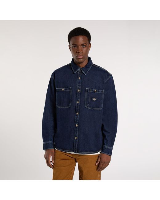 Chemise En Jean À Manches Longues Mechanic, Homme, Taille Dickies pour homme en coloris Blue
