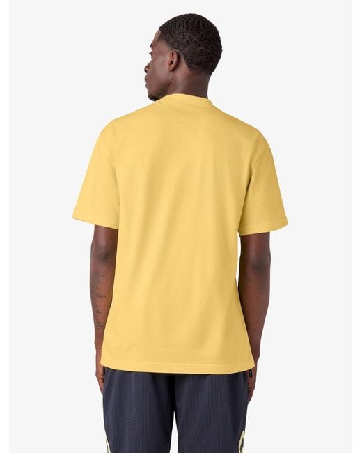Dickies Yellow Guy Mariano Embroidered Short Sleeve T-shirt for men