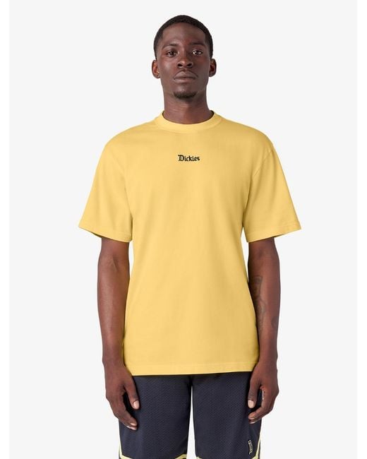 T-Shirt Manches Courtes Brodé Guy Mariano Dickies pour homme en coloris Yellow