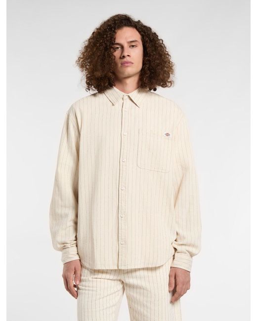 Chemise Manches Longues À Rayures Service, Homme, Taille Dickies pour homme en coloris Natural