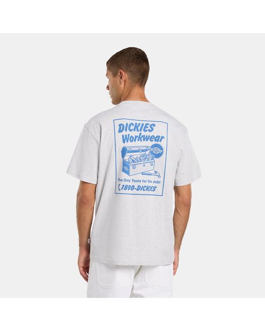 Dickies Blue Dry Ridge Lightweight T-Shirt for men