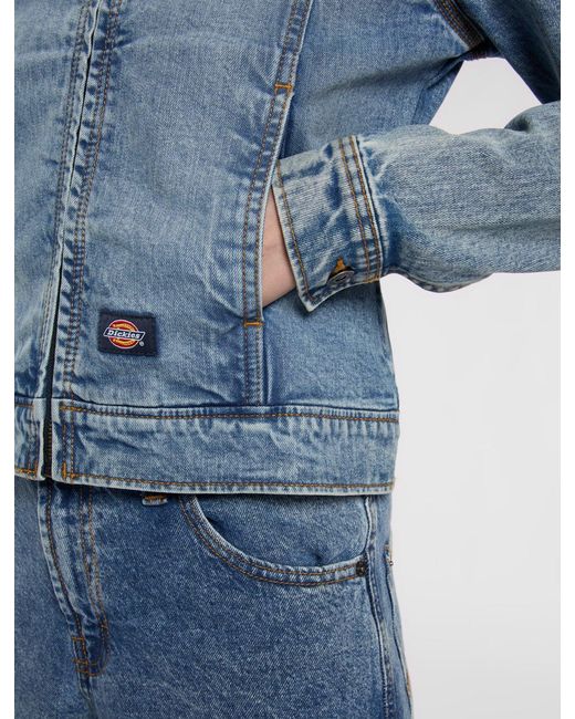 Veste En Jean Slim, Femme, Taille Dickies en coloris Blue