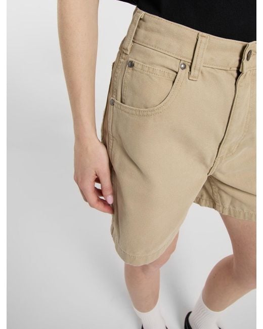 Short Carpenter Duck Canvas, Femme, Taille Dickies en coloris Natural