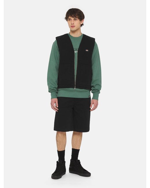 Dickies Gepolsterte Duck Canvas Weste, Herren, Größe in Black für Herren