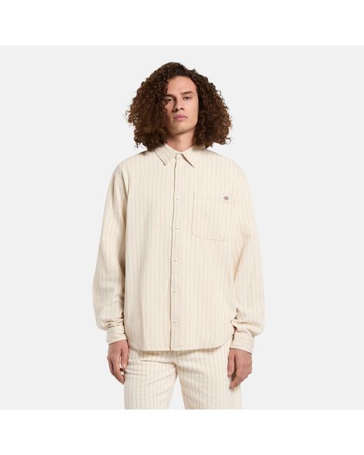 Chemise Manches Longues À Rayures Service, Homme, Taille Dickies pour homme en coloris Natural
