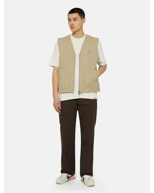 Dickies Gepolsterte Duck Canvas Weste, Herren, Größe in Natural für Herren