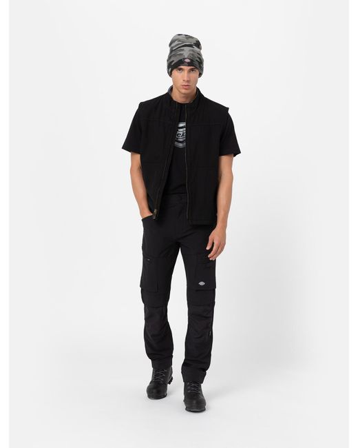 Dickies Black Slim Taper Shell Trousers for men