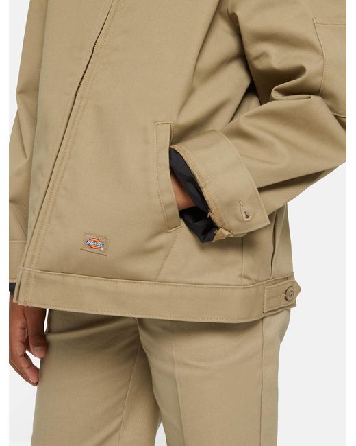 Dickies Natural Kids' Lined Eisenhower Cropped Jacket