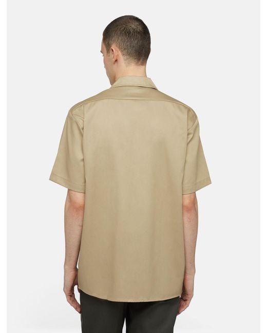 Dickies Werkhemd Met Korte Mouw Maat in het Natural voor heren