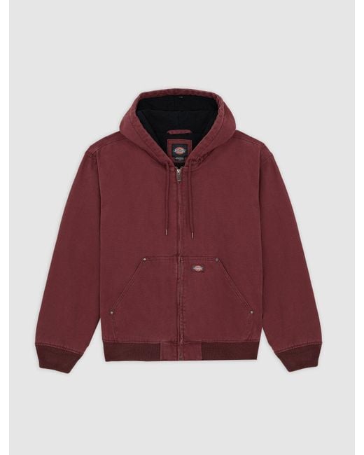 Veste À Capuche En Toile Hilham, Homme, Taille Dickies pour homme en coloris Red