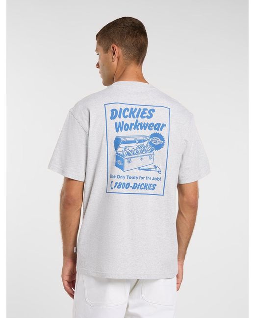 Dickies Blue Dry Ridge Lightweight T-Shirt for men