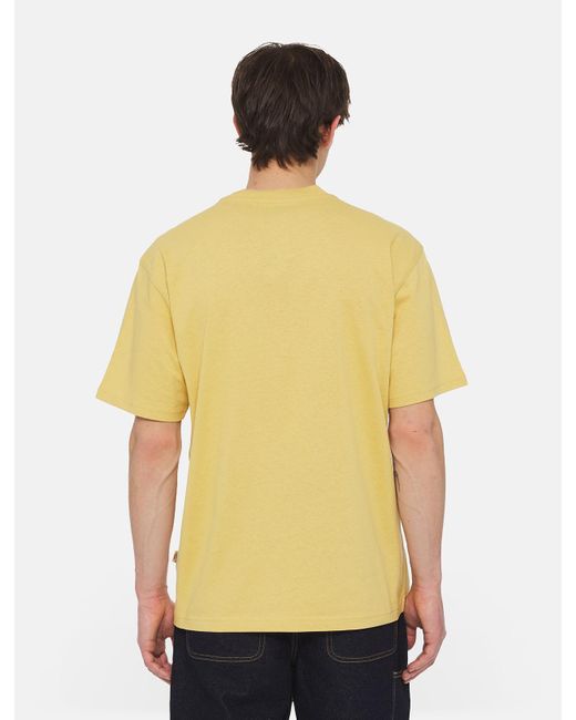Dickies Yellow Luray Short Sleeve Pocket T-shirt for men