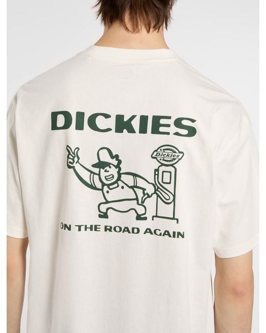 Dickies White Burns Light Weight T-Shirt for men