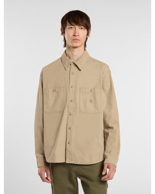 Chemise En Toile À Manches Longues, Homme, Taille Dickies pour homme en coloris Natural