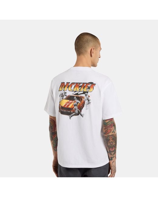 Dickies Green Nashport Pit Crew Midweight T-Shirt for men