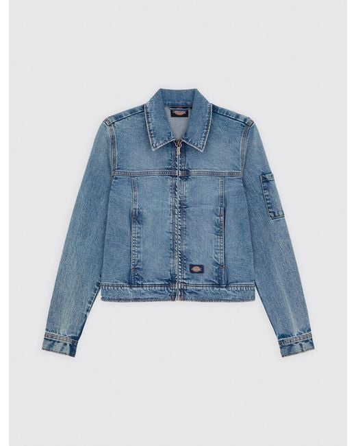 Veste En Jean Slim, Femme, Taille Dickies en coloris Blue