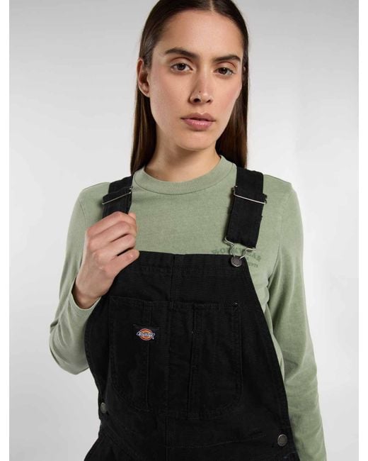 Peto De Lona Holgado, Mujer, Talla Dickies de color Black