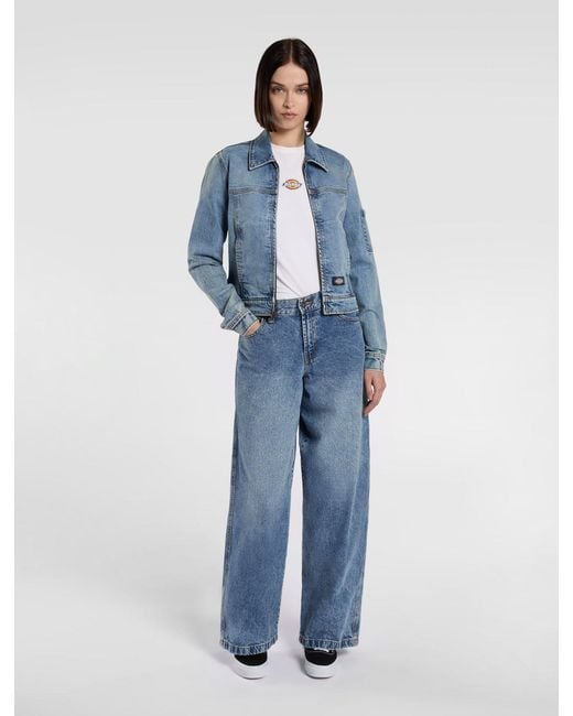 Veste En Jean Slim, Femme, Taille Dickies en coloris Blue