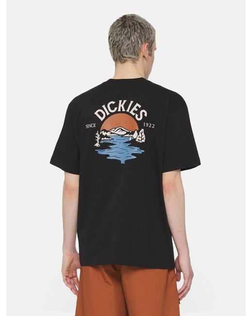 Dickies Black Beach Short Sleeve T-shirt for men