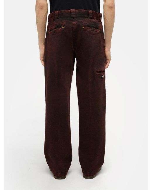 Dickies Purple Washed Denim Double Knee Trousers for men
