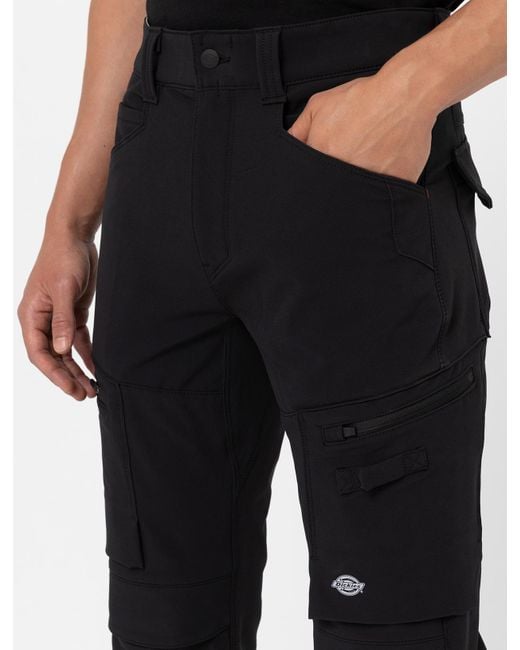 Dickies Black Slim Taper Shell Trousers for men