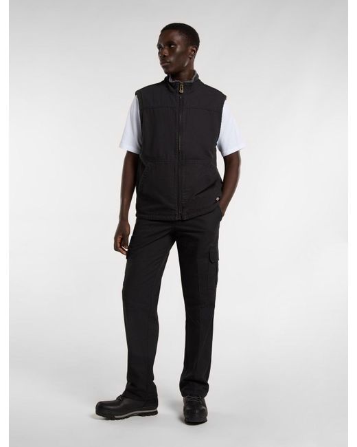 Dickies Duck Lined Weste in Black für Herren